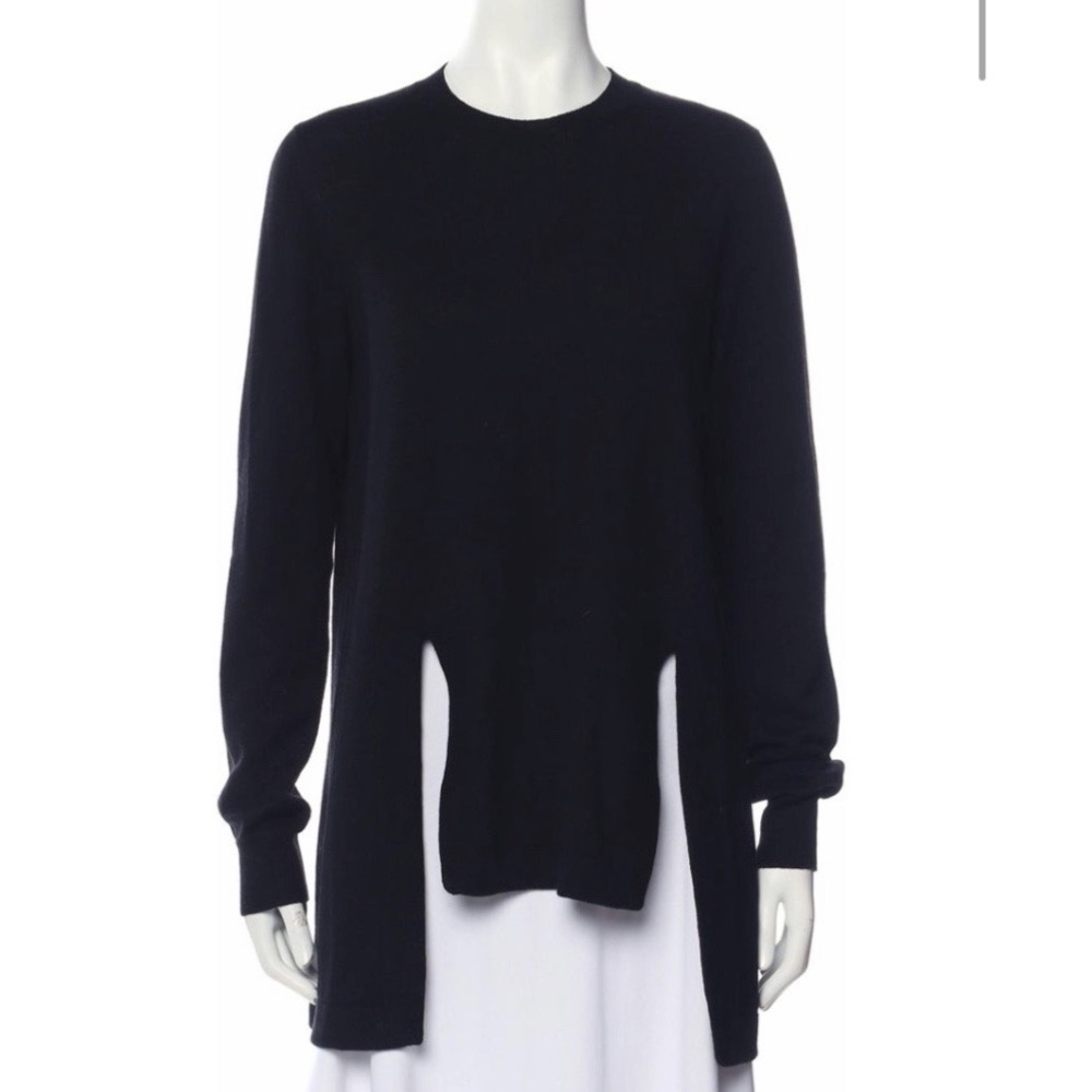 Givenchy Black front slit sweater/tunic